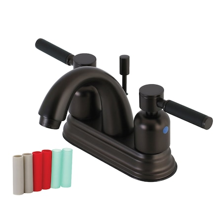 Kingston Brass KB8615DKL 4" Centerset Bathroom Faucet, Oil Rubbed Bronze KB8615DKL